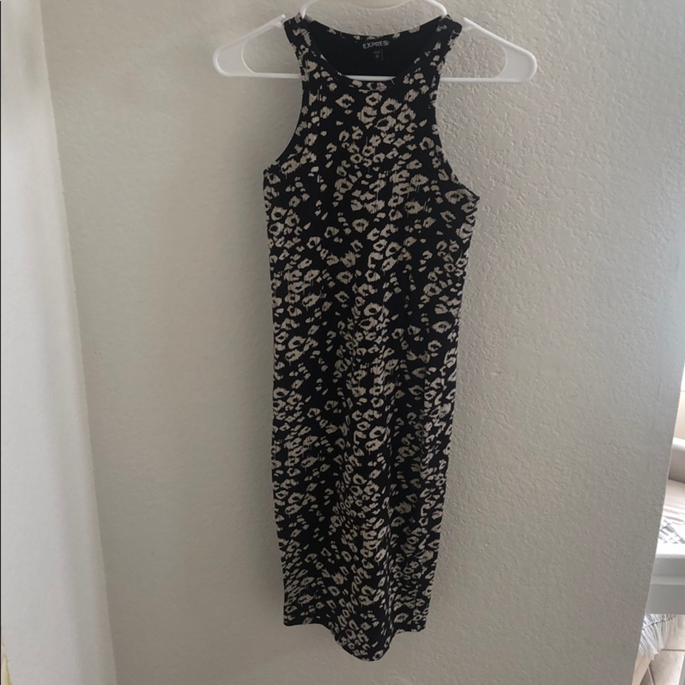 Express Leopard Stretch Dress XS